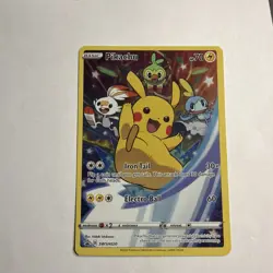 2020 Pokemon Card #SWSH020 Ungraded Full Art Pikachu - Image 1