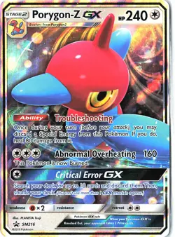 SM Promos Porygon-Z GX SM216 Holo Trading Card 2016 Pokemon TCG Ungraded - Image 1