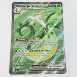 Serperior ex 156/086 Ultra Rare Holo Card SV: Black Bolt Pokemon TCG NM - Image 1