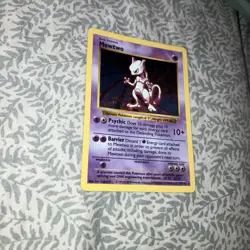 Pokemon TCG Mewtwo Base Set Holo shadowless Rare Card 10/102 - Image 2