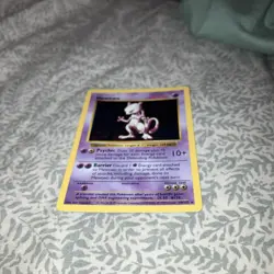 Pokemon TCG Mewtwo Base Set Holo shadowless Rare Card 10/102 - Image 3