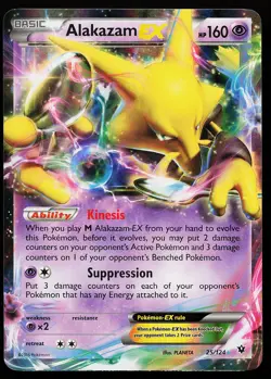 Alakazam EX 25/124 Ultra Rare XY Fates Collide Pokemon Card - Image 1