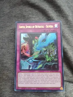 YuGiOh! Sinful Spoils of Betrayal - Silvera AGOV-EN074 Super Rare 1st Edition NM - Image 1