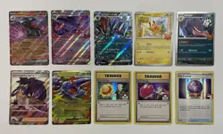 Pokemon Card Lot 20x Machamp, Raichu, Pikachu, Gengar, Nymble Holo Foil Trainer - Image 2