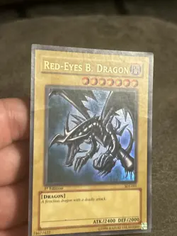 Yugioh! MP Red-Eyes B. Dragon - SDJ-001 - Ultra Rare - 1st Edition Moderately Pl - Image 4