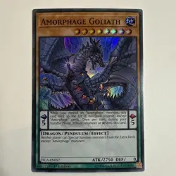 YUGIOH FIGA-EN057 Amorphage Goliath Super Rare 1st Edtion NM - Image 1