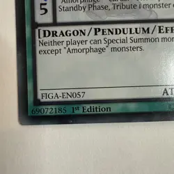 YUGIOH FIGA-EN057 Amorphage Goliath Super Rare 1st Edtion NM - Image 3