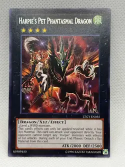 Yugioh! Harpie's Pet Phantasmal Dragon - LTGY-EN055 - Rare - 1st Edition - NM - Image 1