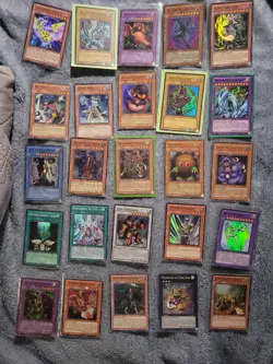 Yugioh 25 Card Super Rare Holo Cards, Blue Eyes, Dark Magician, Etc. - Image 1