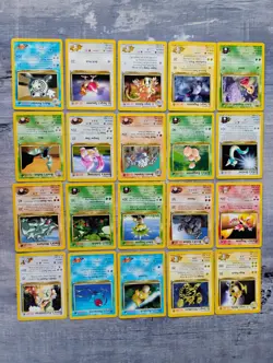 Pokemon Vintage GYM HEROES Card Lot 1999 WOTC LP - Image 1