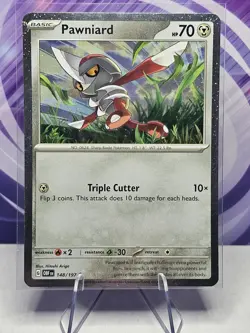 Pawniard 148/197 Promo Cosmos Holo Obsidian Flames Pokemon Card - Image 1