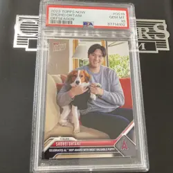 Free PSA10 Shohei Ohtani Dekopin MVP Announcement 2023 Topps now ( sale card - Image 1