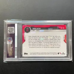 PSA10 Perfect Score Shohei Ohtani MVP Award Commemoration Card Topps Now - Image 2