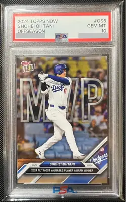PSA10 Highest Rating Shohei Ohtani 2024 MVP Award Commemorative TOPPS NOW Card 5 - Image 1