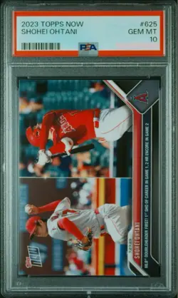PSA10 Topps Now MLB Shohei Ohtani Card 625 - Image 1
