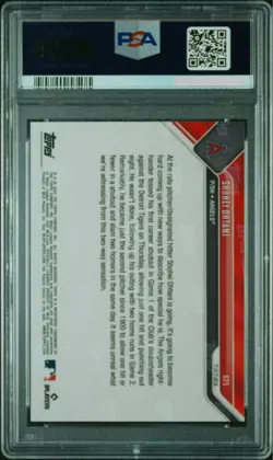 PSA10 Topps Now MLB Shohei Ohtani Card 625 - Image 2