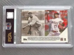 Topps Now PSA10 Shohei Ohtani Babe Ruth Collaboration Card 2018 Moment of the We - Image 2