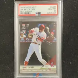 PSA10 TOPPS NOW Shohei Ohtani Rookie Card OS16 - Image 1