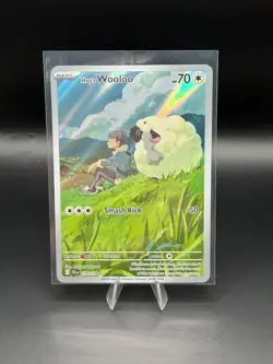 Pokemon TCG | Hop's Wooloo 170/159 Sv09: Journey Together Holo Pack Fresh NM+ - Image 1
