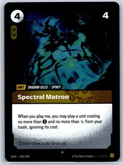 Spectral Matron Foil Uncommon Origins 226/298 NM Riftbound Card - Image 1