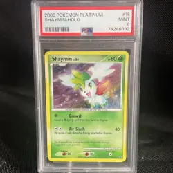 PSA 8 Pokemon Card Shaymin Platinum Holo 15/127 NM-MT - Image 1