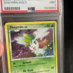 PSA 8 Pokemon Card Shaymin Platinum Holo 15/127 NM-MT - Image 3
