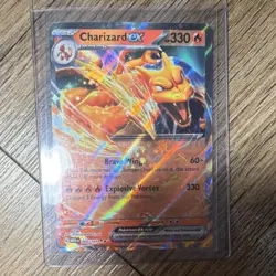 Pokemon Charizard ex Double Rare Holo 330 HP Scarlet & Violet 151 Card 006/165 - Image 1