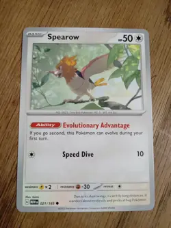 Spearow SV: Scarlet & Violet 151 021/165 English Pokemon Card - Image 1