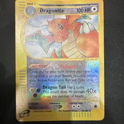 Pokemon Dragonite 100 HP Reverse Holo 43/165 Expedition Base Set Card 2002 - Image 1
