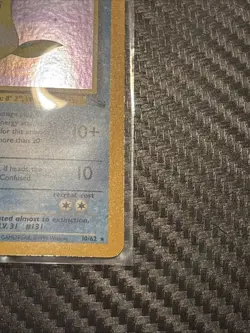 Pokemon TCG Lapras 10/62 Fossil Holo Rare Unlimited Vintage Card LP Condition - Image 3
