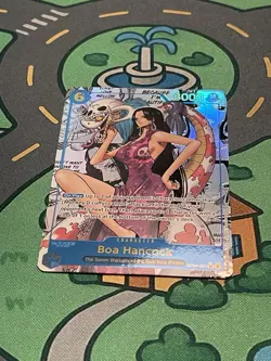 One Piece CCG Boa Hancock Alternate Art Manga, OP07-051 English Custom Card - Image 1