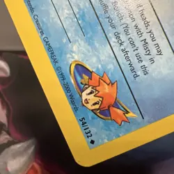 Misty's Psyduck 054/132 Gym Heroes Regular Common Vintage TCG Pokemon Card MP - Image 3