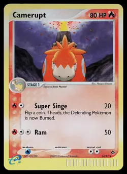 Pokemon Card - Camerupt Dragon 24/97 Reverse Holo Uncommon - Image 1