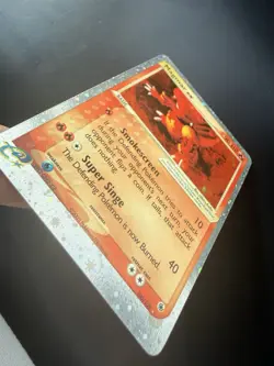 Magmar ex 100/109 Ultra Rare Holo EX Ruby & Sapphire Pokemon Card 2003 - Image 2