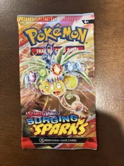 Pokemon TCG Pack Sealed Booster Scarlet Violet Surging Sparks 10 Cards - Image 1