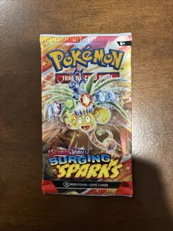 Pokemon TCG Pack Sealed Booster Scarlet Violet Surging Sparks 10 Cards - Image 2