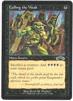 MTG Culling the Weak (#55) , Exodus; Magic the Gathering Card; LP - Image 1