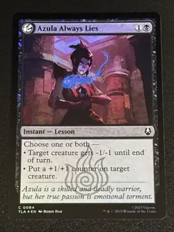 MTG Avatar: The Last Airbender Azula Always Lies Foil 0084 NM - Image 1