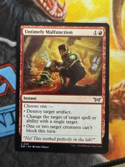 MTG Untimely Malfunction Duskmourn Near Mint - Image 1