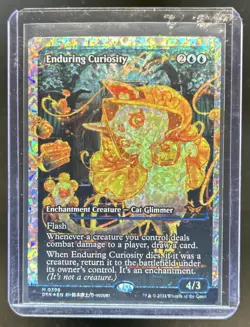 2024 Magic MTG Duskmourn: House of Horror Enduring Curiosity Fracture Foil #0398 - Image 1