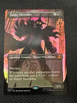 MTG TMNT Super Shredder Foil Full Art Borderless - Image 1