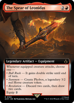 The Spear of Leonidas (Extended Art) [Assassin's Creed] Magic MTG - Image 1
