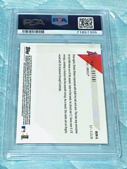 PSA 10 Topps Now Shohei Ohtani 2018 Moment of the Week Angels Rookie Card - Image 2