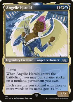 MTG Angelic Harold Showcase ** Unfinity ** English (NM) - Image 1