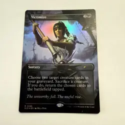Victimize FOIL Borderless 2386 Secret Lair Drop SLD MTG Rare Unplayed Mint M/NM - Image 1