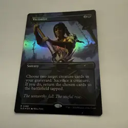 Victimize FOIL Borderless 2386 Secret Lair Drop SLD MTG Rare Unplayed Mint M/NM - Image 2