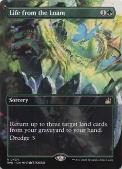 Life from the Loam (Anime Borderless) Ravnica Remastered Regular Rare #434 NM - Image 1