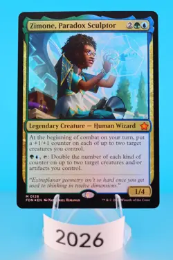 MTG Zimone, Paradox Sculptor Foundations Foil #126 - Image 1