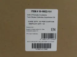 2025 Pokemon Scarlet & Violet Prismatic Evolutions Tech Sticker Collection Case - Image 1