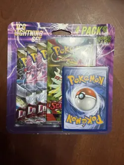 Pokemon TCG Lightning Set. 3- Lost Origin And 1- Scarlett&Violet Booster Packs. - Image 1